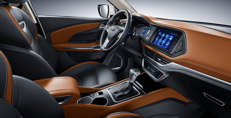 Two-tone interior,  imitation carbon fiber